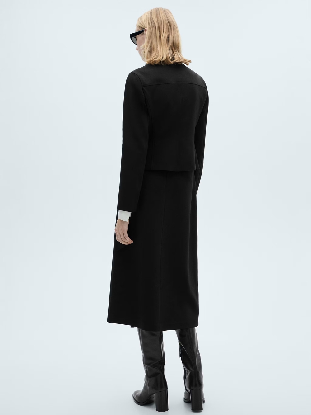 Mango Black Midi Wrap Skirt - Women - Picture 3 of 5